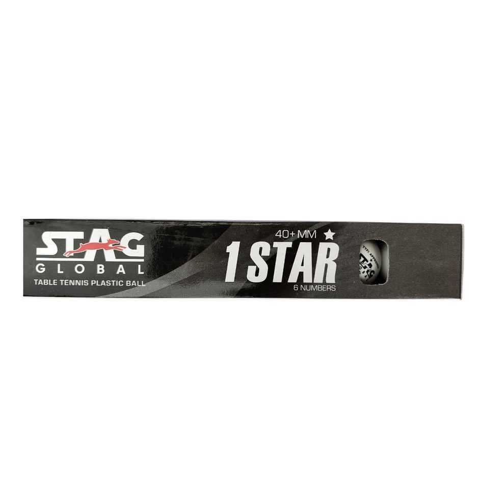 STAG 1 STAR TABLE TENNIS BALL (Pack of 6)