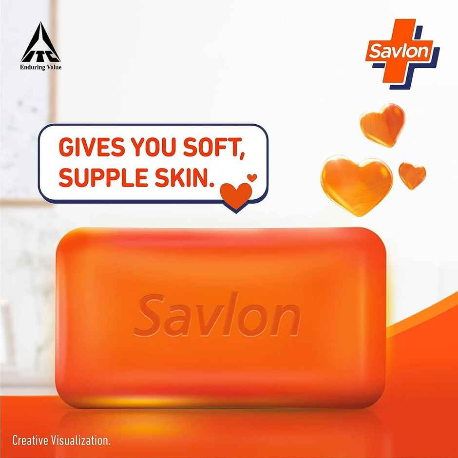 Savlon Glycerin Soap Bar, Germ Protection, for Soft & Supple Skin