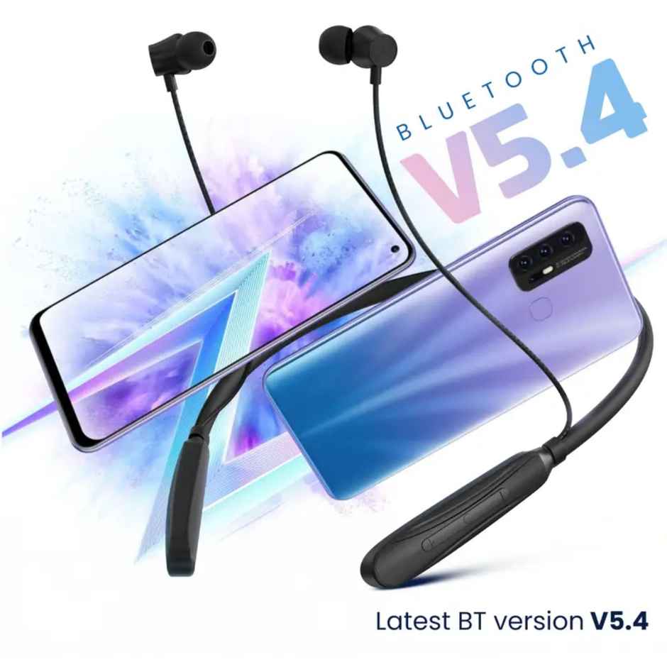 Aroma Nb120 Banner Upto 40h Playtime I Enc I Fast Charging I Dual Pairing Neckband Bluetooth