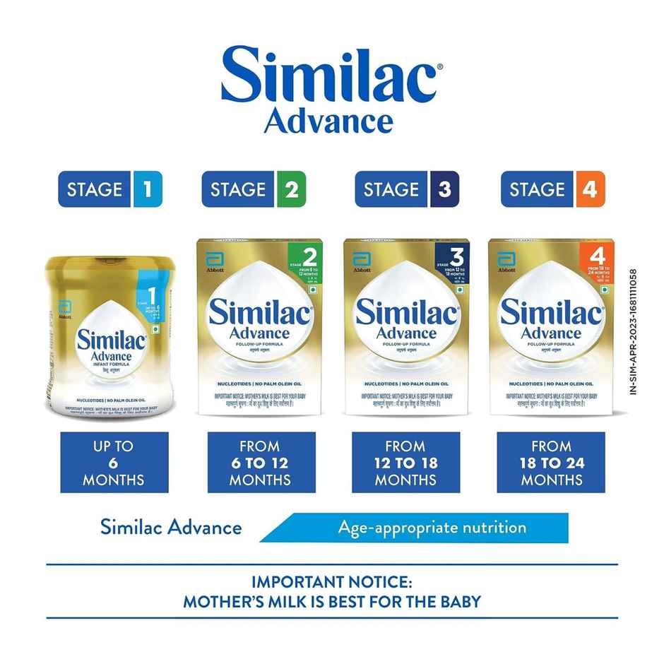 Similac Advance Stage 1 Infant Formula | Up to 6 months - Box