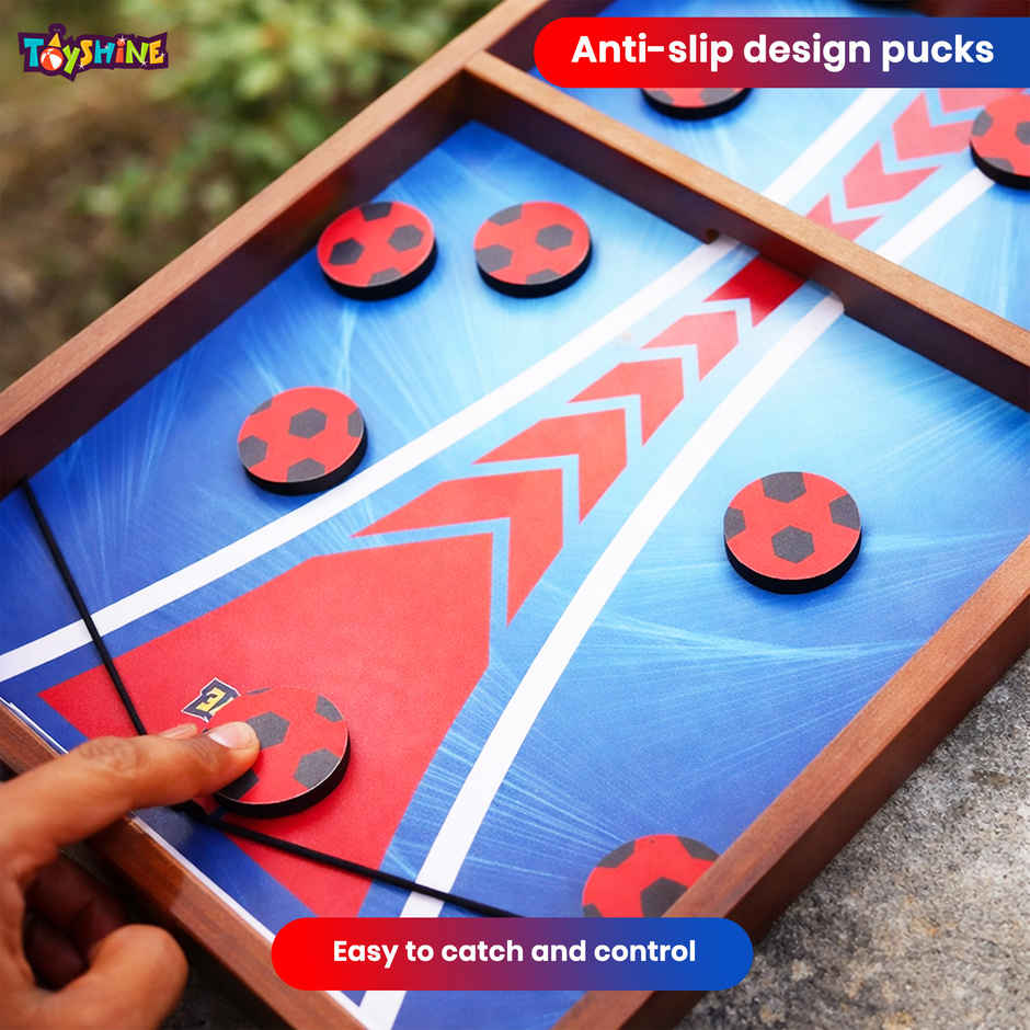 Toyshine Anti-Slip Design Fast Sling Puck Board Game 58 cm | 4 - 10 Years