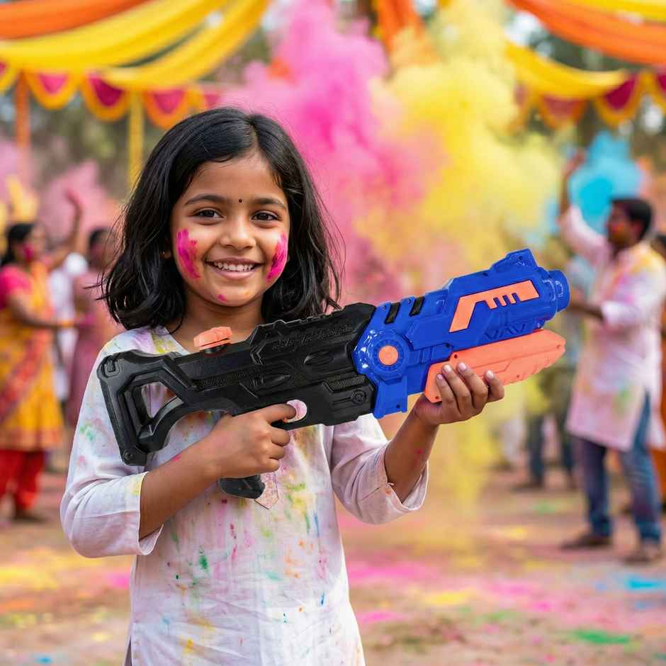 Automatic Medium Pressure Electric Gun for Holi | Tota