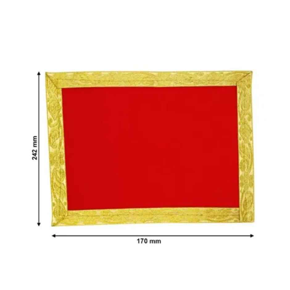 Shubhkart Velvet Aasan Medium (7*10 inches) 1 pc  X 3 Combo