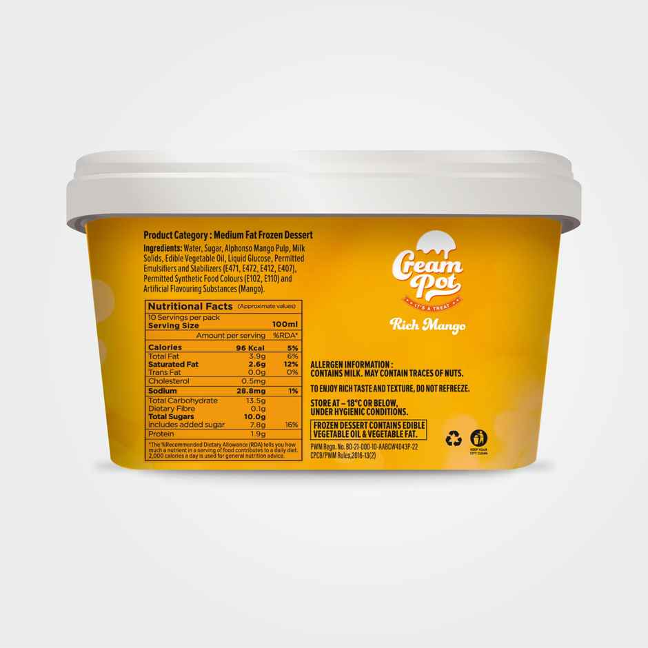 Cream Pot Mango Tub