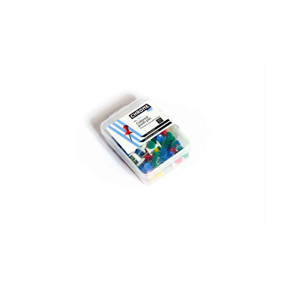 Chrome Color Push Pins
