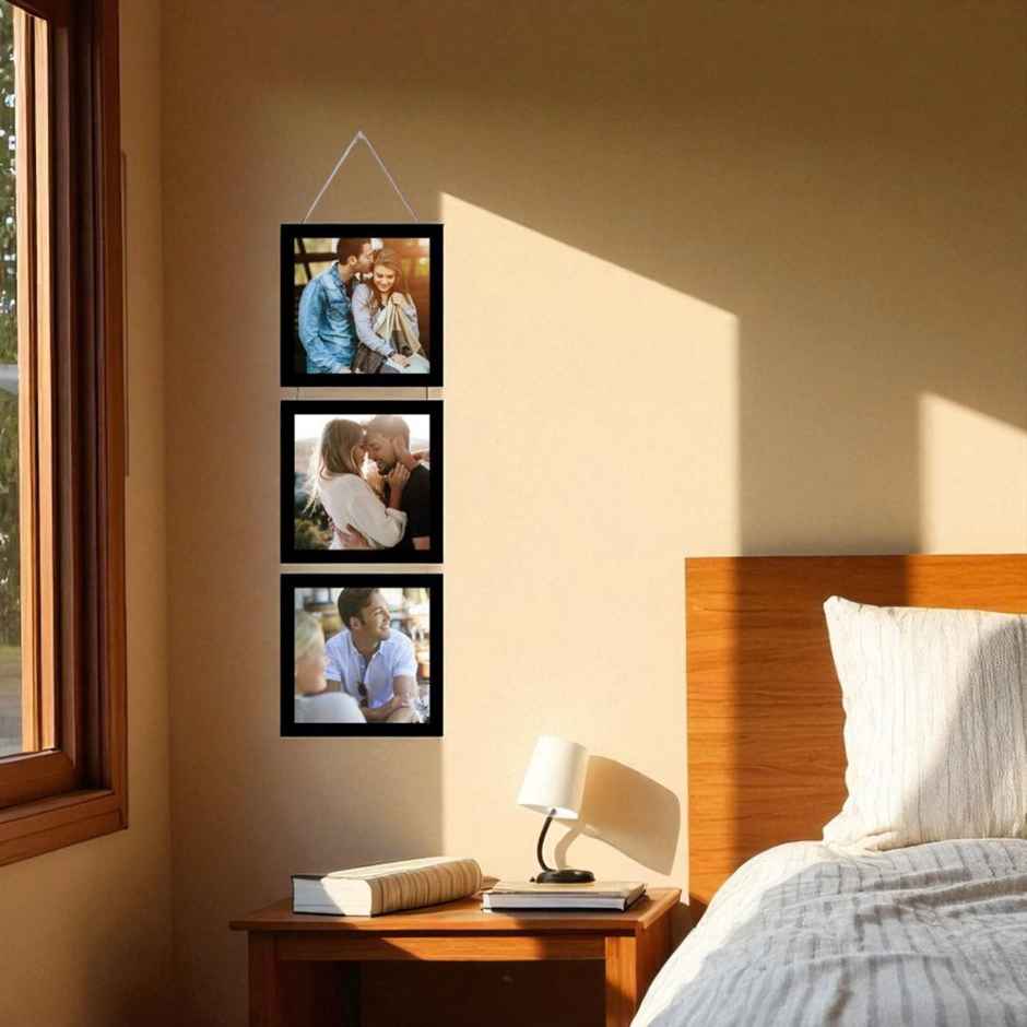 Casacraft by Pepperfry Set of 3 Black Collage Photo Frames
