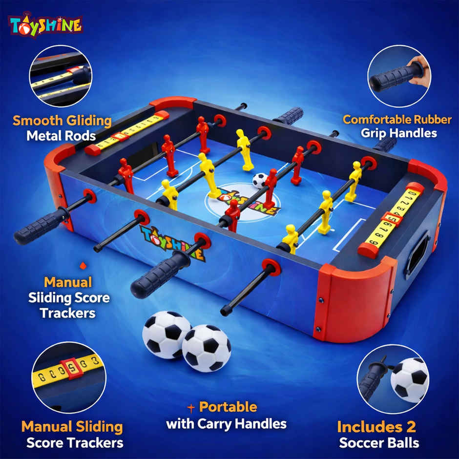 Toyshine Mini Foosball Table - Fun for Kids Ages 6 and Up