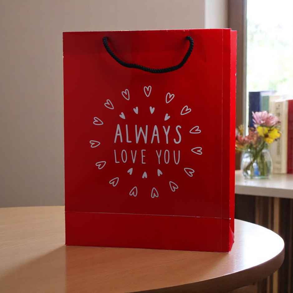 Archies Always Love You Paper Gift Bag Medium | Red