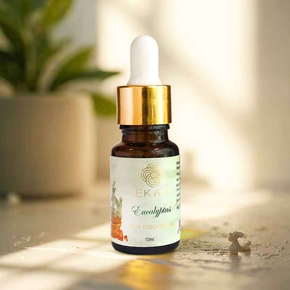 EKAM Eucalyptus 100% Pure Essential Oil| Aromatherapy Oil| 10 ml | Breathing Support