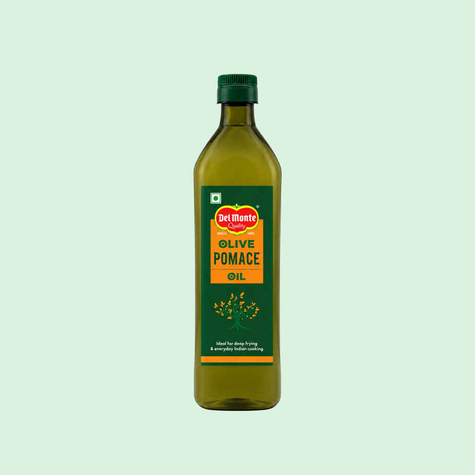 Del Monte Pomace Olive Oil | Suitable For Indian Cooking | Zero Cholesterol & Trans-Fat