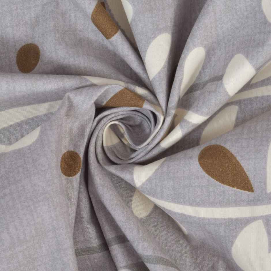 BAY6 Polyester Door Curtains | Set of 2 | 7x4 ft | Grey