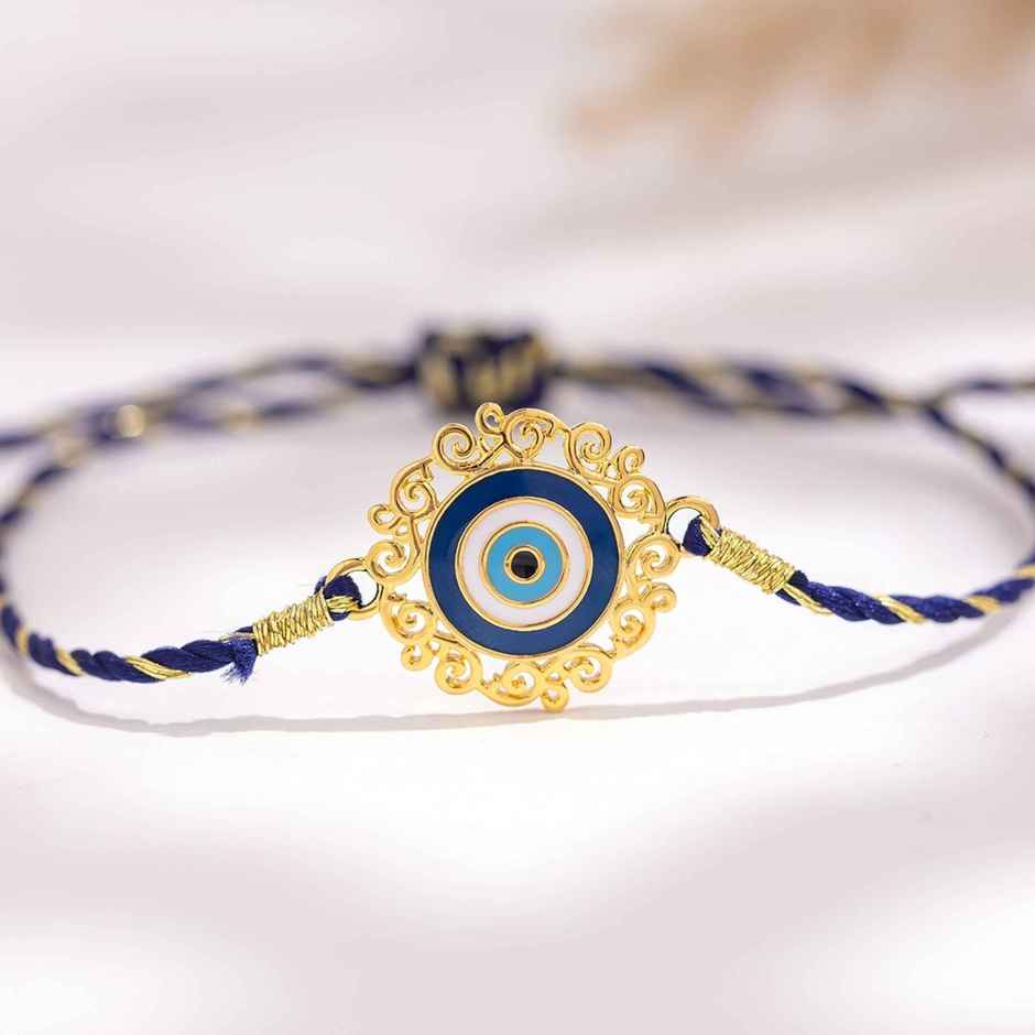 Rakhi for Brother | Evil Eye Royal Nazar | Brass | Pack of 1 | Voylla