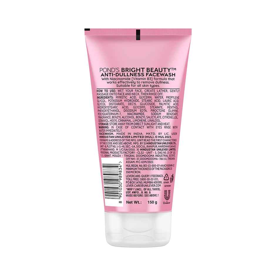 Pond's Bright Beauty Anti-Dullness Facewash With Vitamin B3 Combo