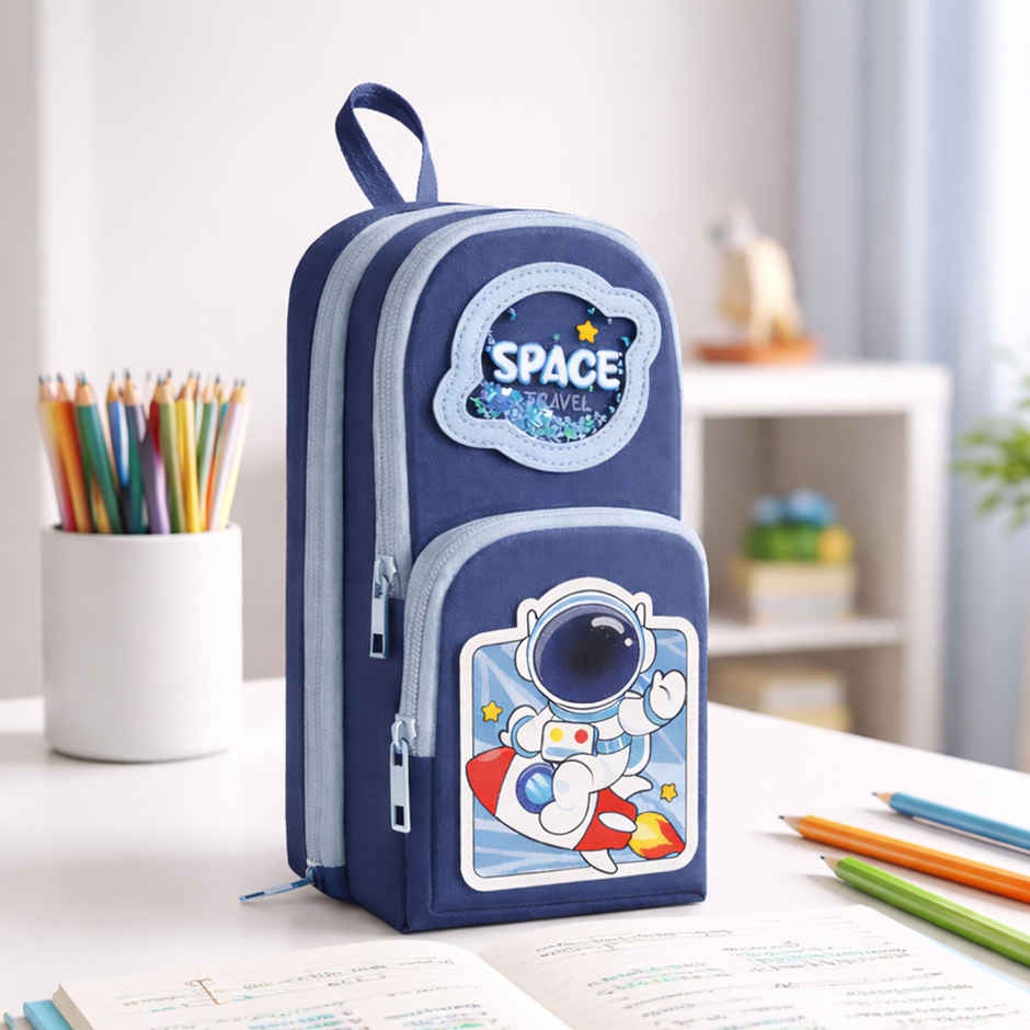 Toyshine Space EVA Hardtop Pencil Pouch Large Capacity | Dark Blue