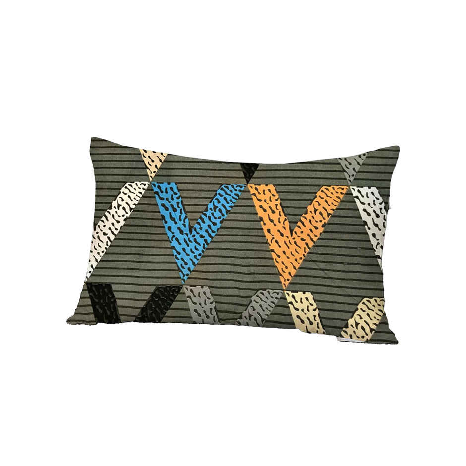 Elegant Weavers Topaz Single Geometric Bedsheet | With 1 Pillow Cover | Grey | 87 x 59 in