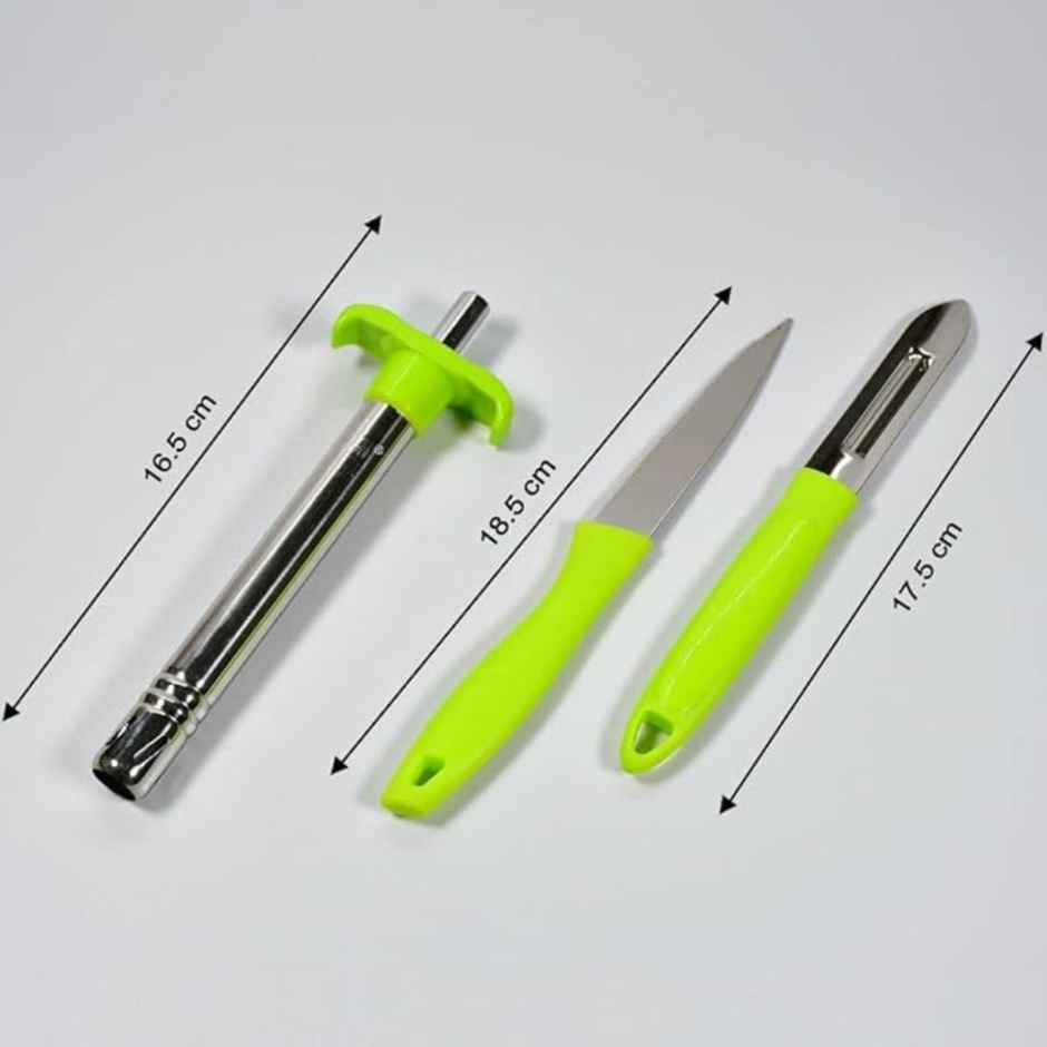Anjali Vibgyor Kitchen Set | Gas Stove Lighter, Kitchen Knife, Peeler