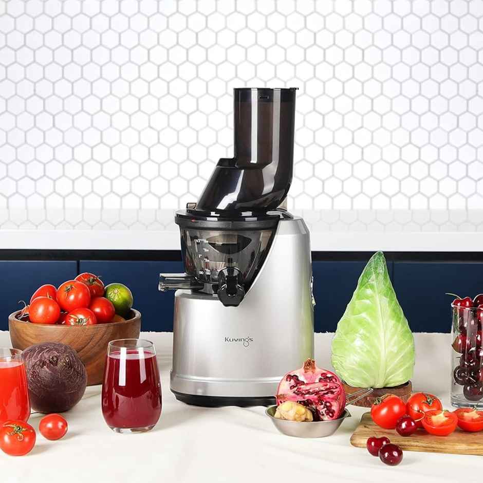 Kuvings B1700 Dark Silver Cold Press Juicer | 240 W | Fruit & Vegetable Juicer - Dark Silver