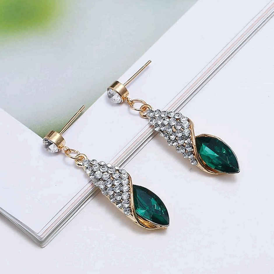 YouBella Jewellery Crystal Drop Earrings for Girls and Women (YBEAR - 32067)