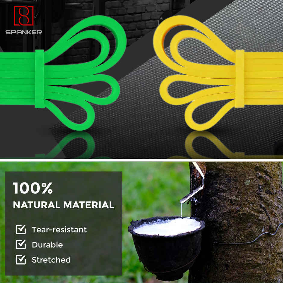 Spanker Sports 21mm Resistance Elastic Band for Fitness, Yoga & Strength Training