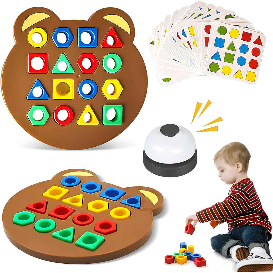 Toyshine Geometric Shape Matching Puzzle Interactive Educational Game for Kids 3+