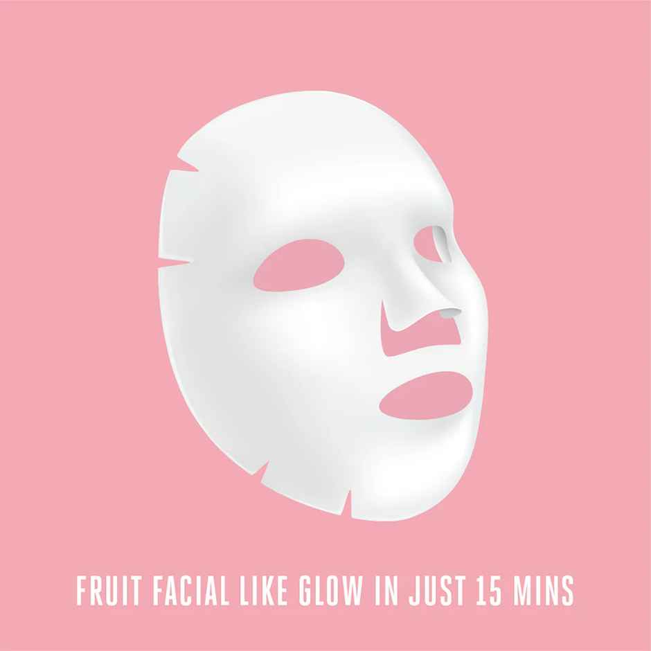 Lakme Blush & Glow Lemon Sheet Mask(25ml), Lakme Blush & Glow Pomegranate Sheet Mask(20ml) & Lakme Blush & Glow Strawberry Sheet Mask(25ml) Combo