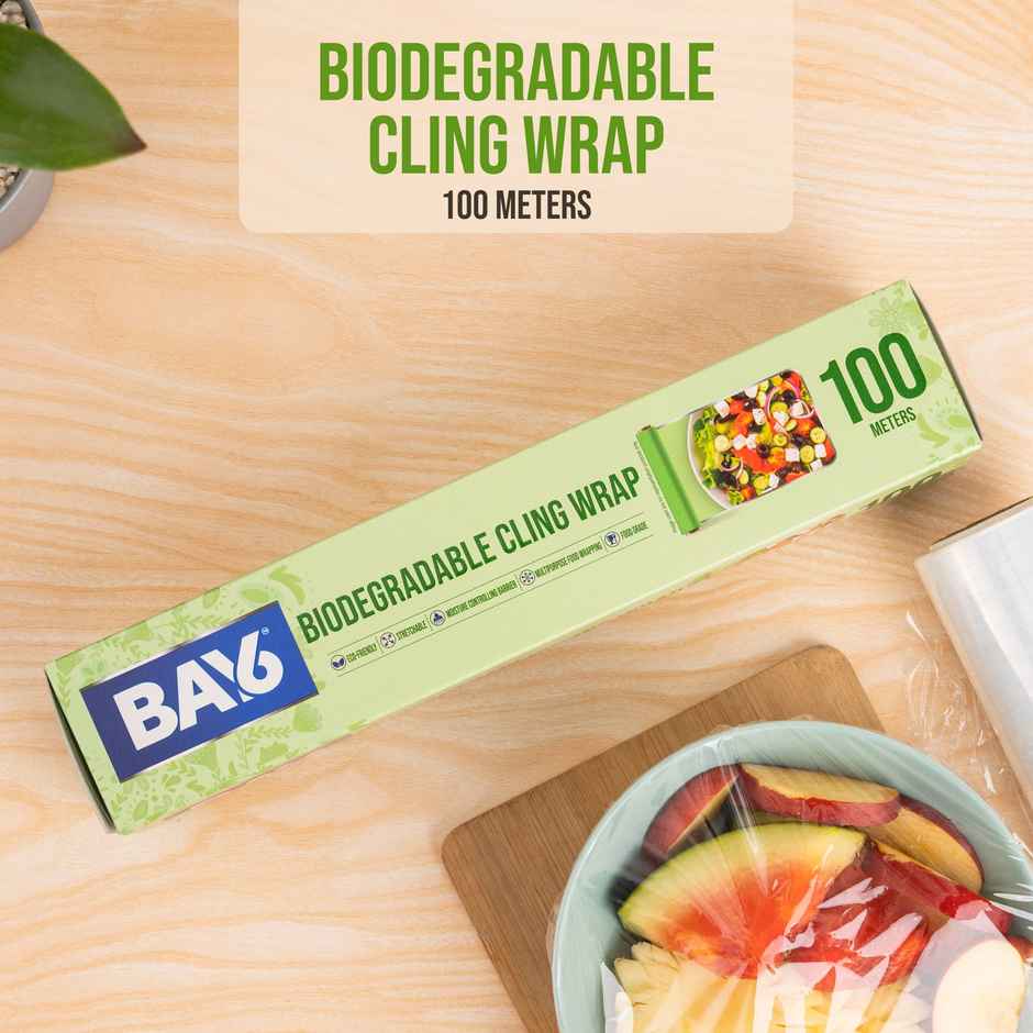 BAY6 Biodegradable Cling Wrap, 100 meters