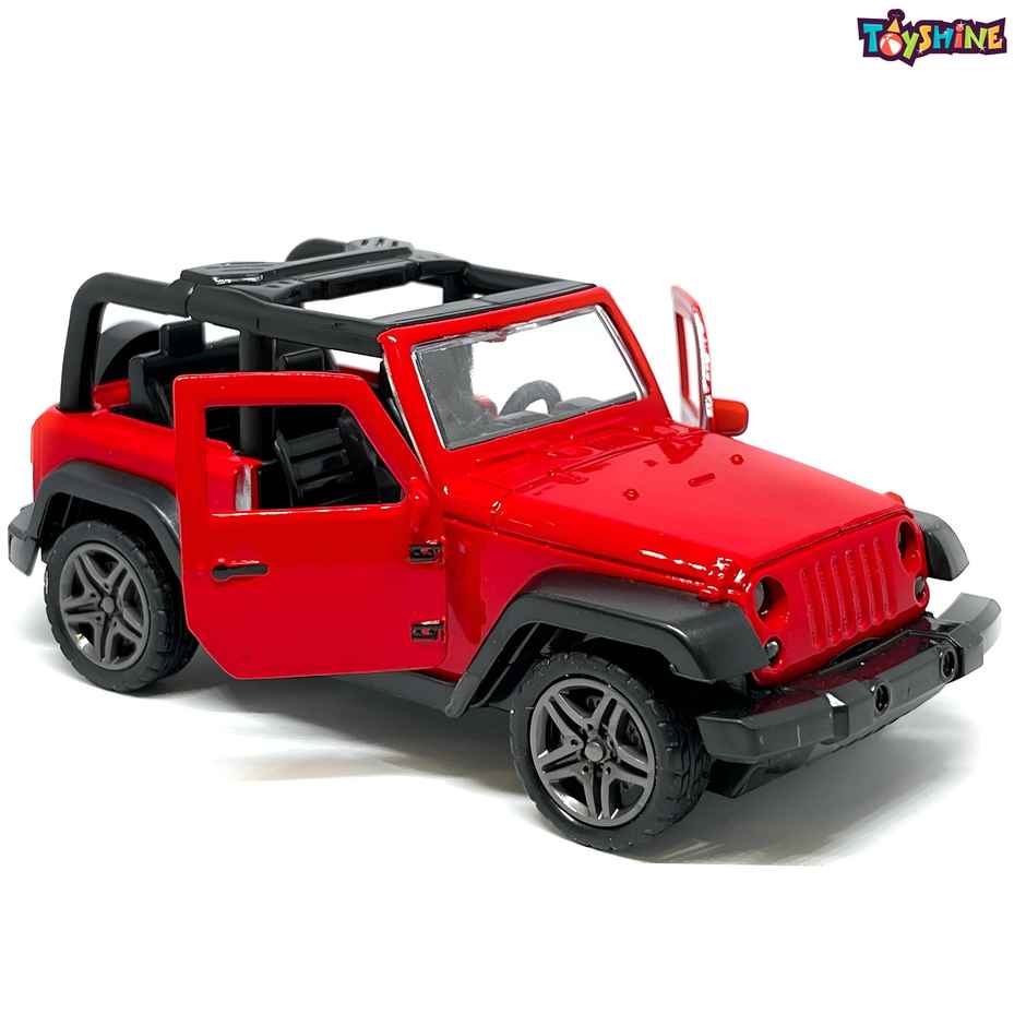 Toyshine 1:32 Scale Diecast Thar Vehicle with Pull Back & Opening Doors - Red