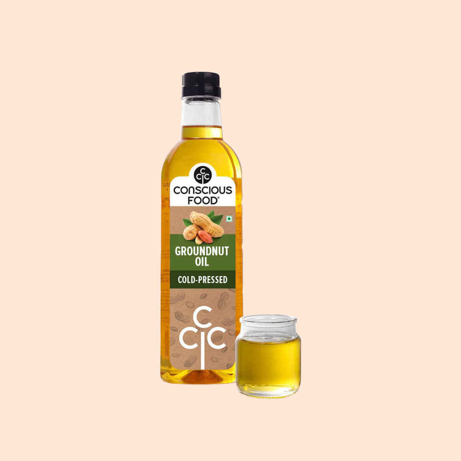 Conscious Food Cold Pressed Groundnut (Peanut) Oil | Healthy Cooking Oil