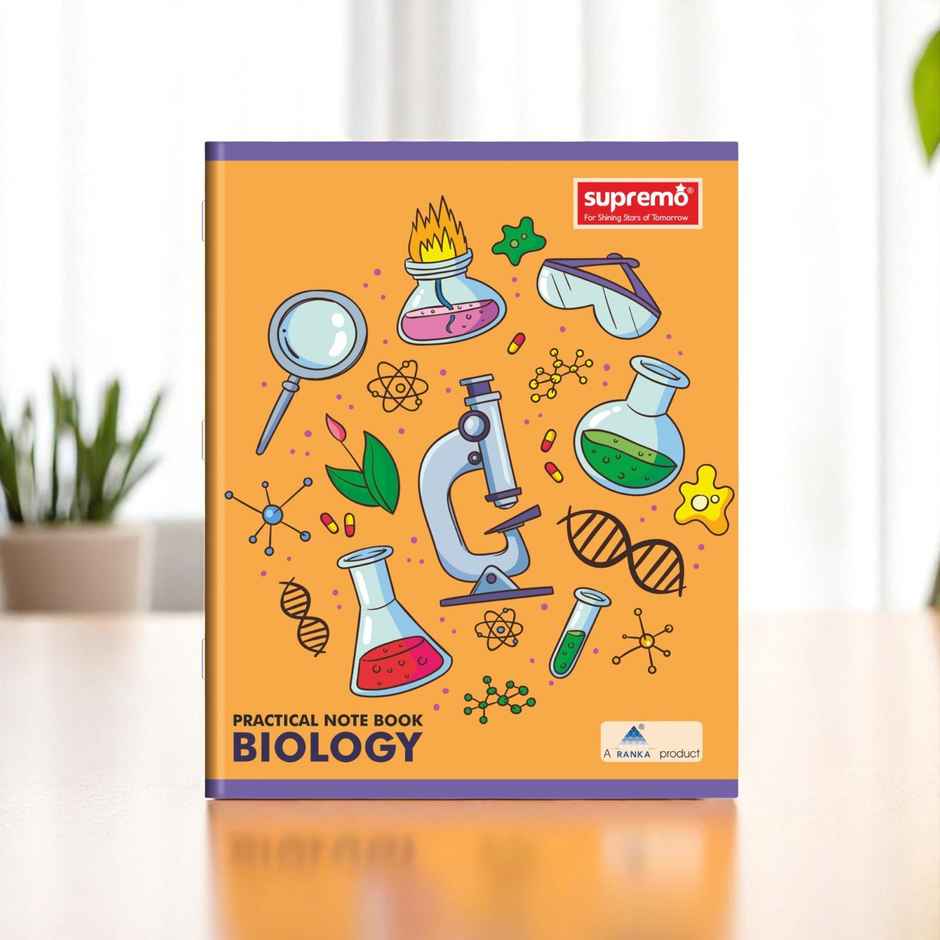 Ranka Supremo Biology Practical Book | Single Line & Blank Sides | 100 Pages | Standard | 27 X 22 cm
