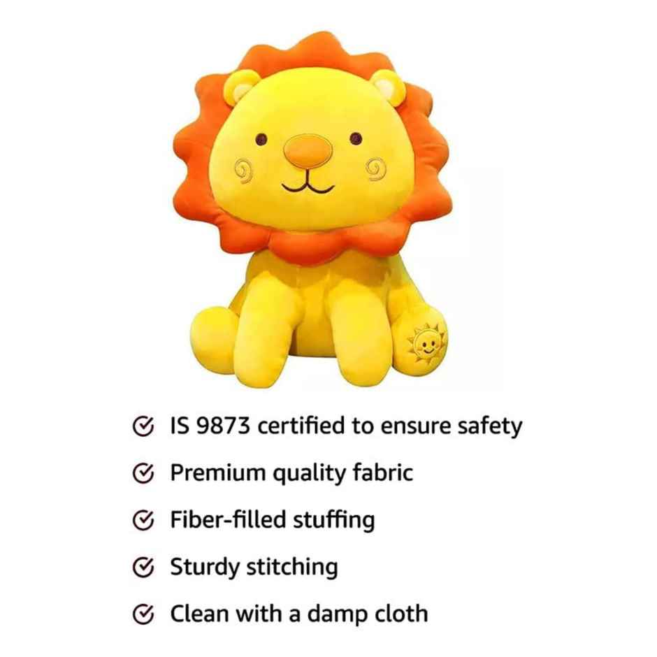 Dearjoy Sunflower Lion Soft Toy - Yellow, 32Cm