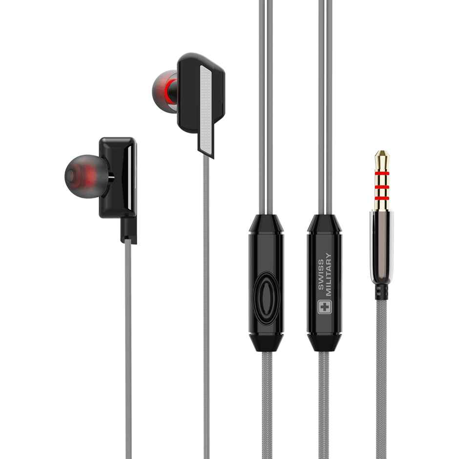 Swiss Military Audio Earphone Sm Reverb Grey