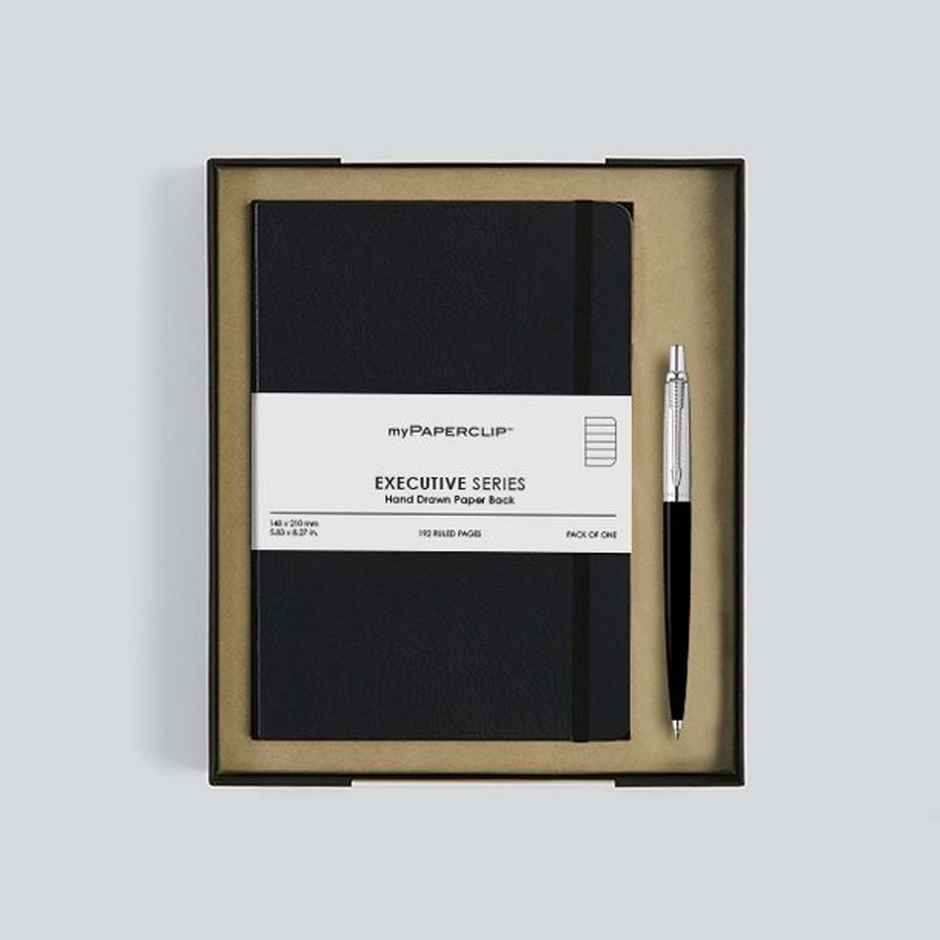 myPAPERCLIP X Parker Gift Set Executive Series Notebook + Parker Jotter Pen Parker Nbset