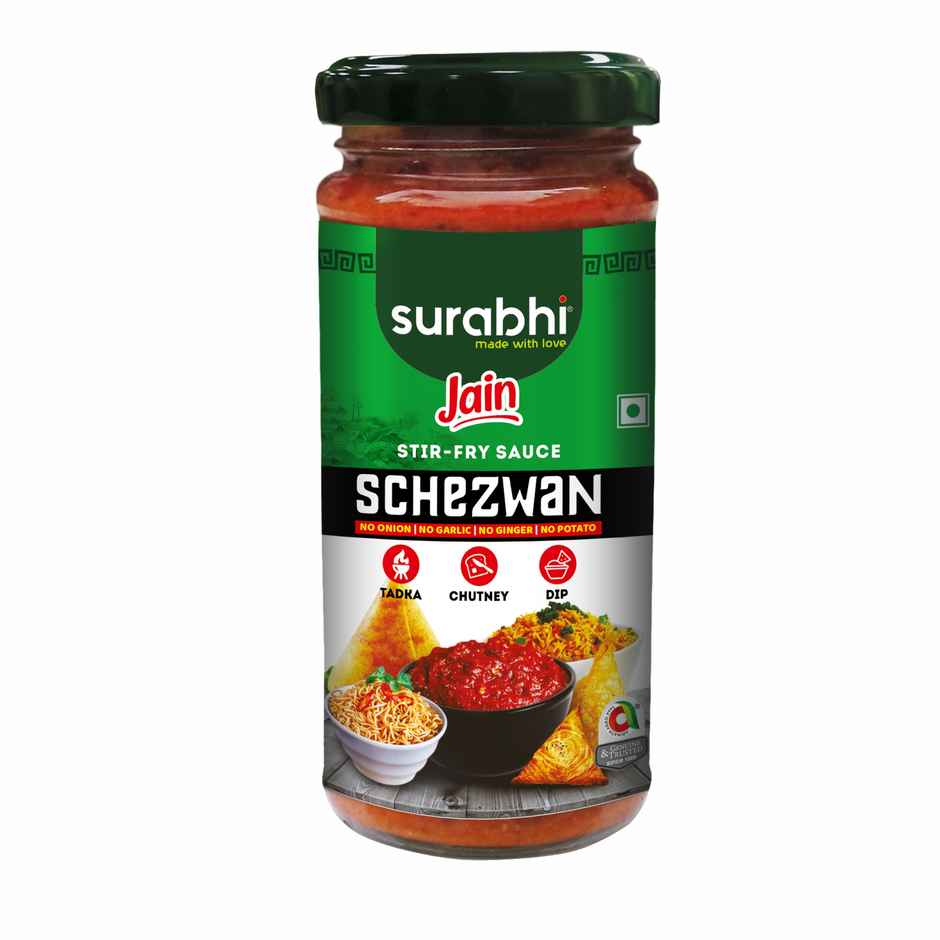 Surabhi Jain Schezwan Sauce 250 Gram | No Garlic No Onion Schezwan Sauce | Hot and Spicy