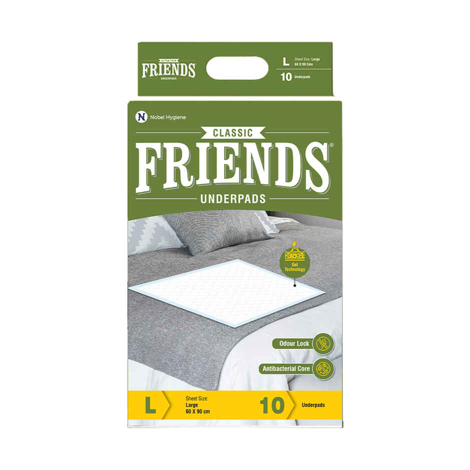 Friends Classic Disposable Underpad  Large Size 60x90 cm Combo
