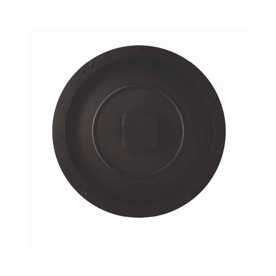 CasaCraft Pepperfry Wall Clock Black Plastic Round Quartz Movement Modern Design for Decor Home