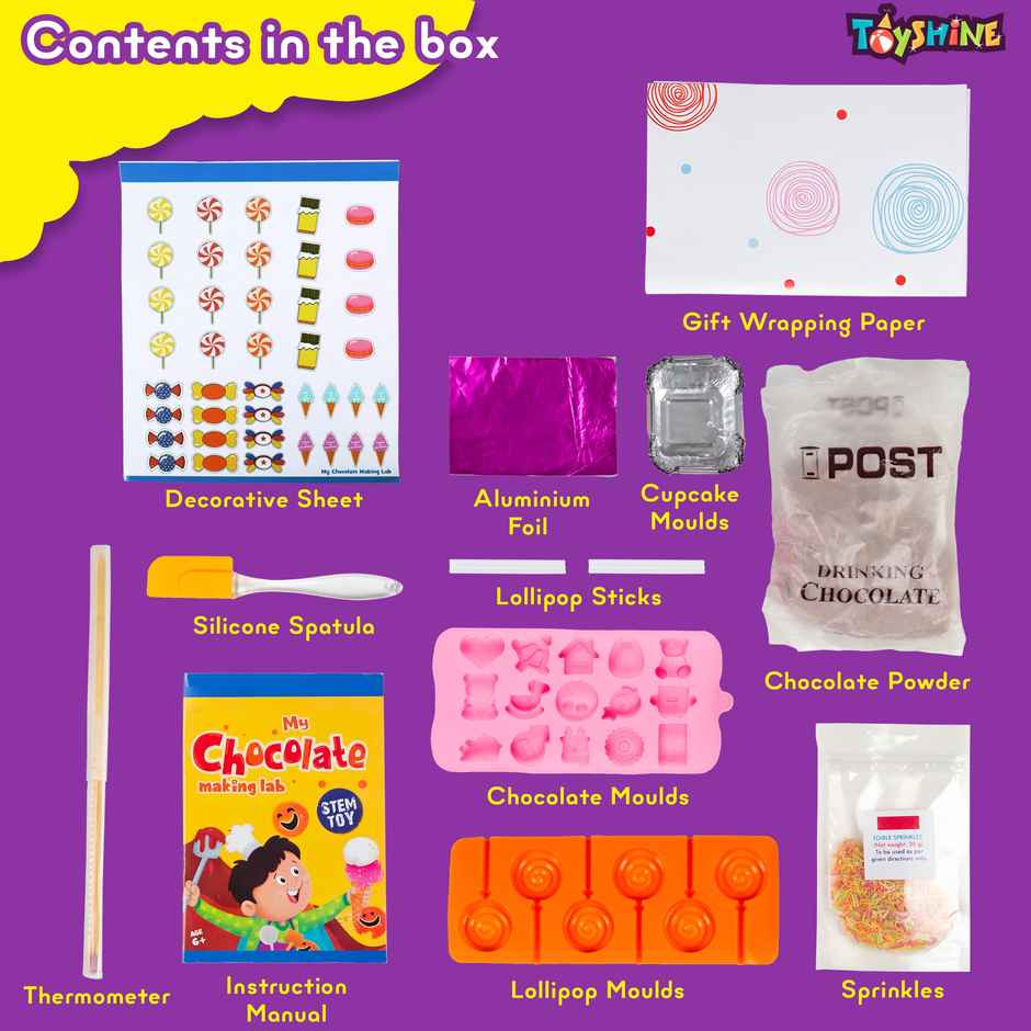 Toyshine My Chocolate Making Lab STEM DIY Toy Kit For Kids | 8+ Years Old