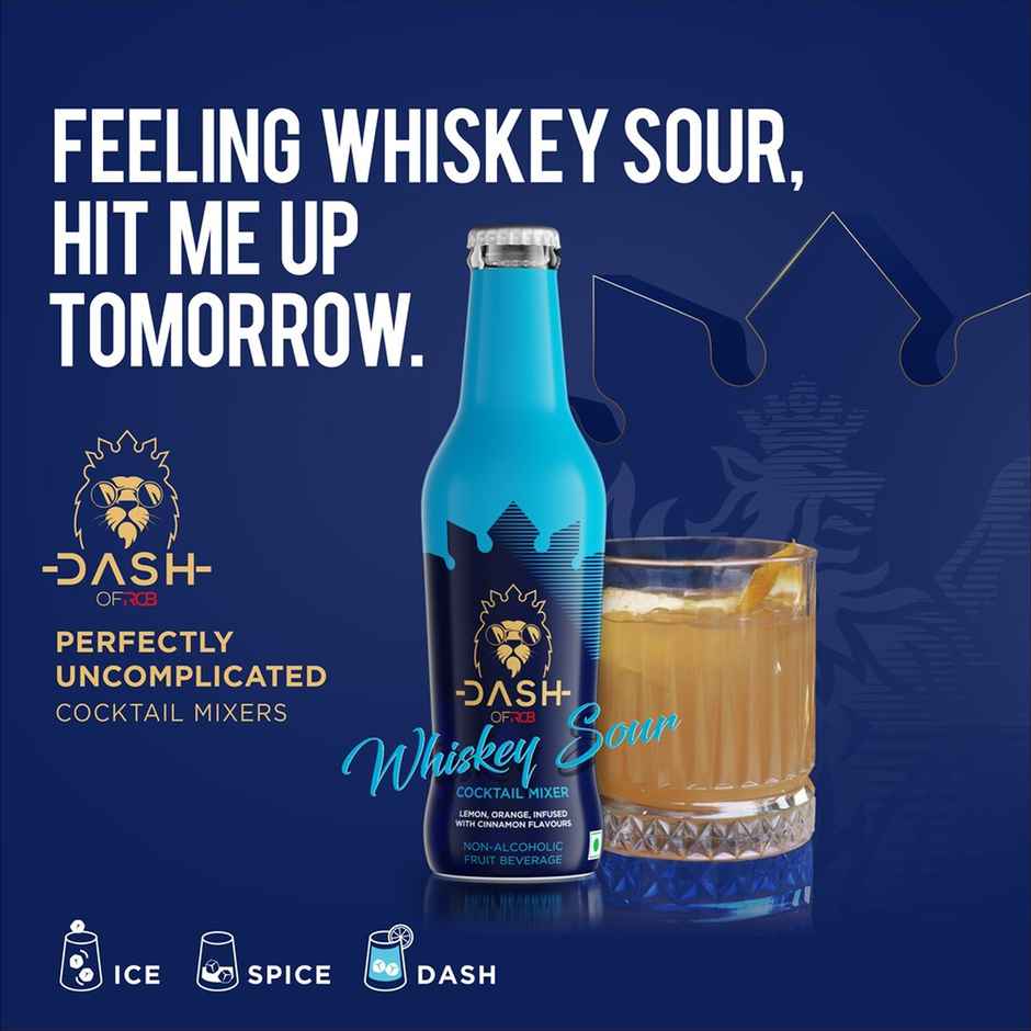Dash Of Rcb Organic Whiskey Sour Cocktail Mixer Combo