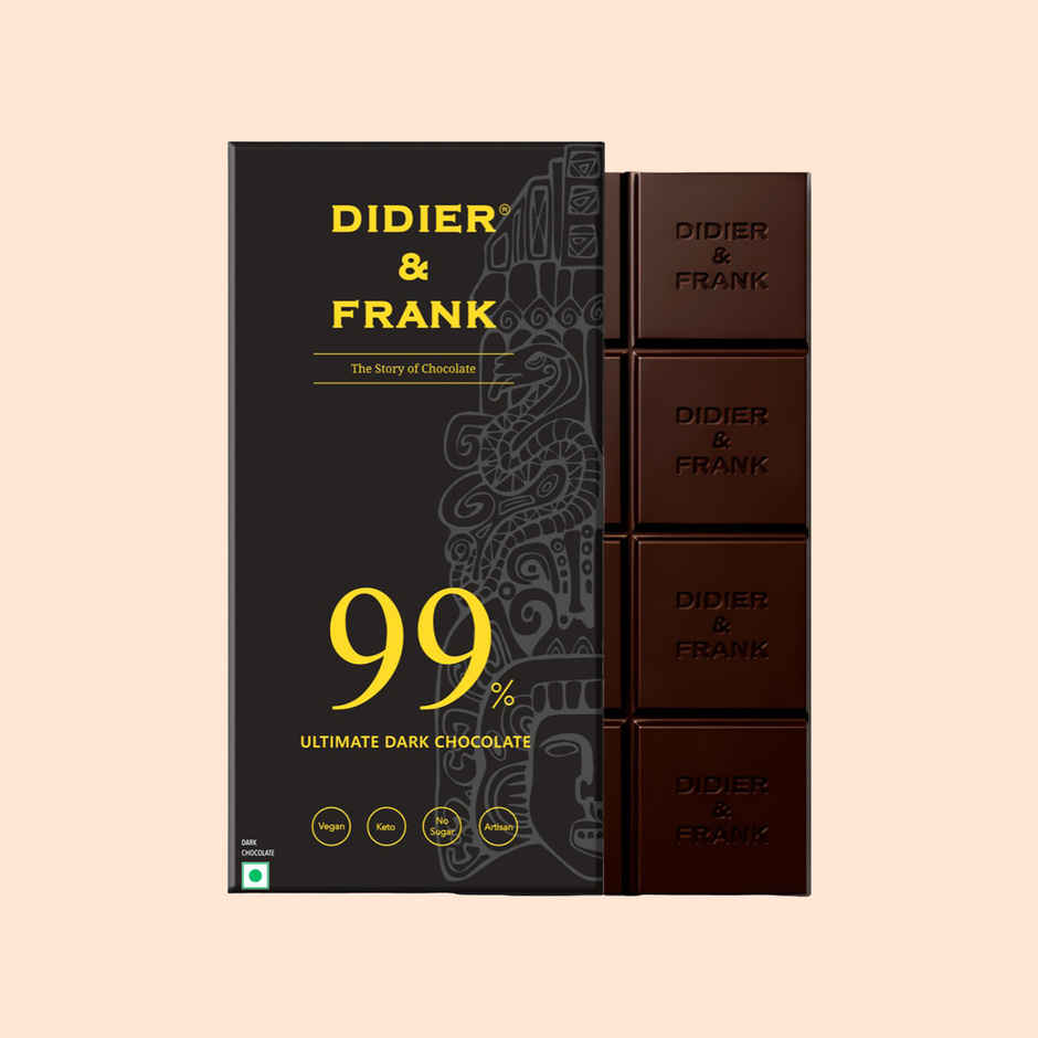 Didier & Frank 99% Dark Chocolate Bar | Premium & Indulgent