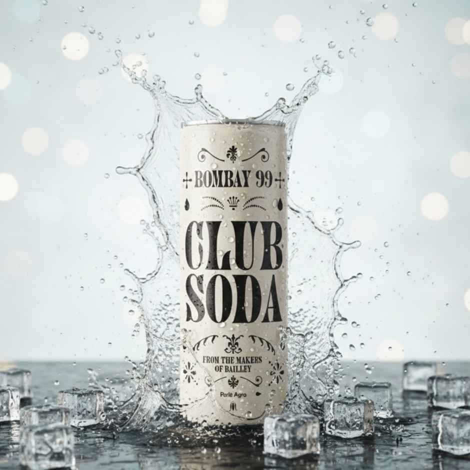 Bombay 99 Club Soda Can 250 Millilitre(250ml) & Icelings The Pure Ice Cubes 1 Kilogram(1kg) Combo