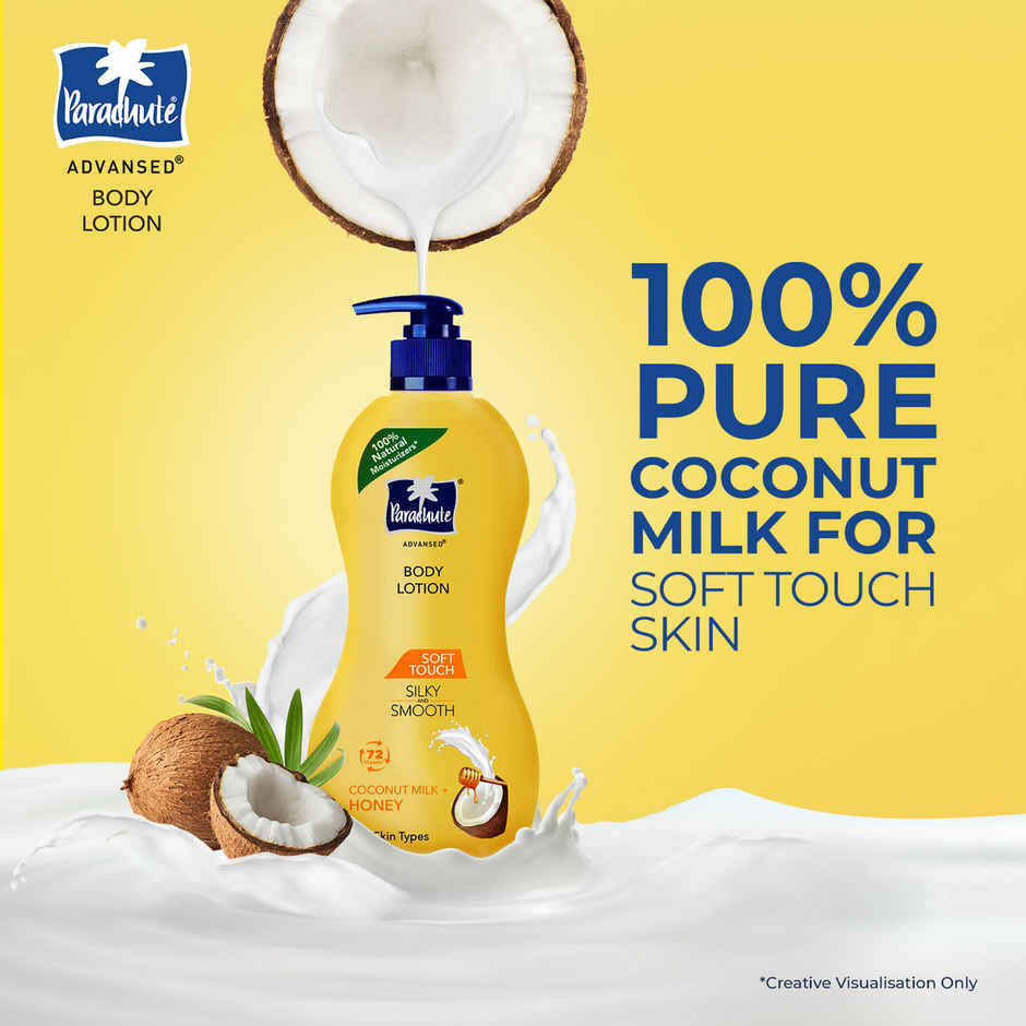 Parachute Advansed Soft Touch Body Lotion With Honey Silky Smooth Skin