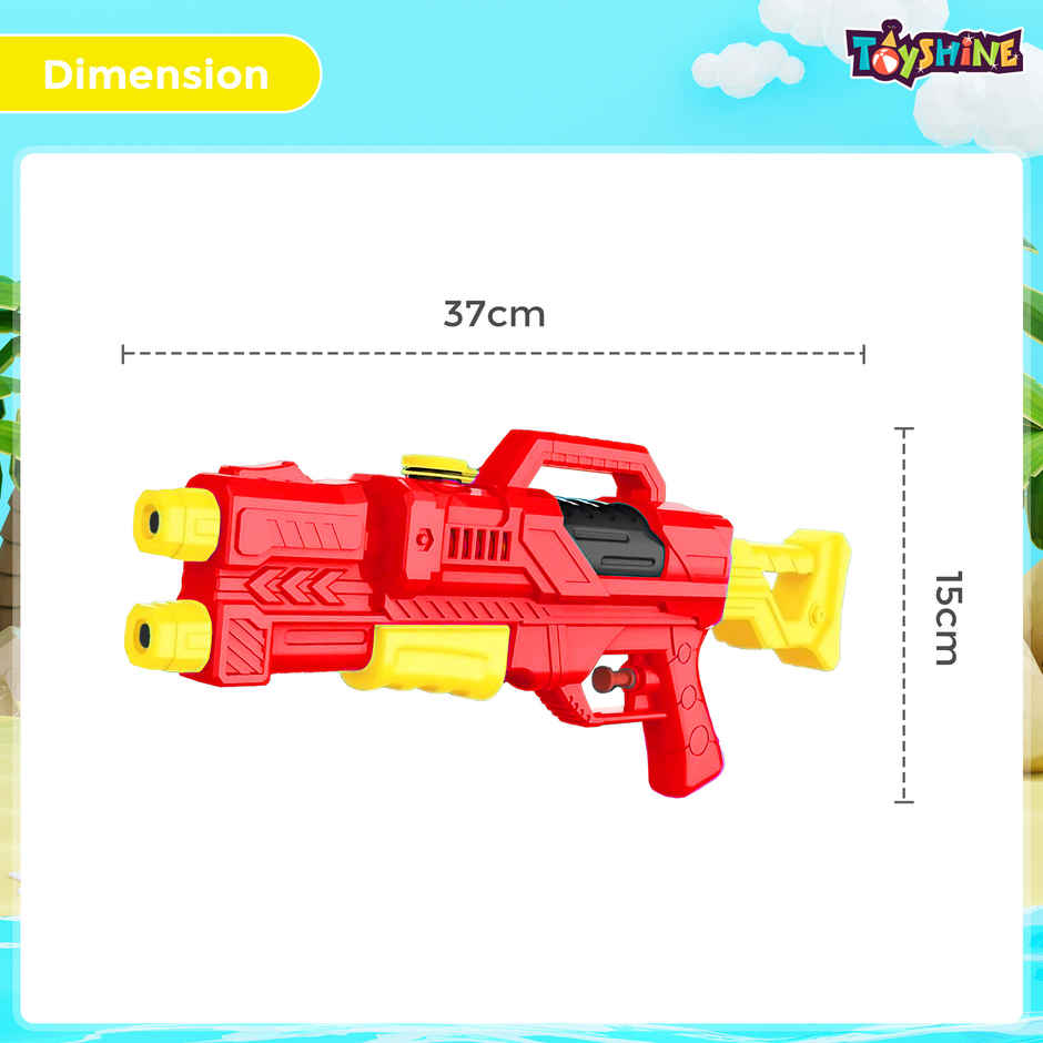 Toyshine Water Gun Toy | 220 ml Tank Capacity Water Blaster | For Holi, Pool & Backyard Play