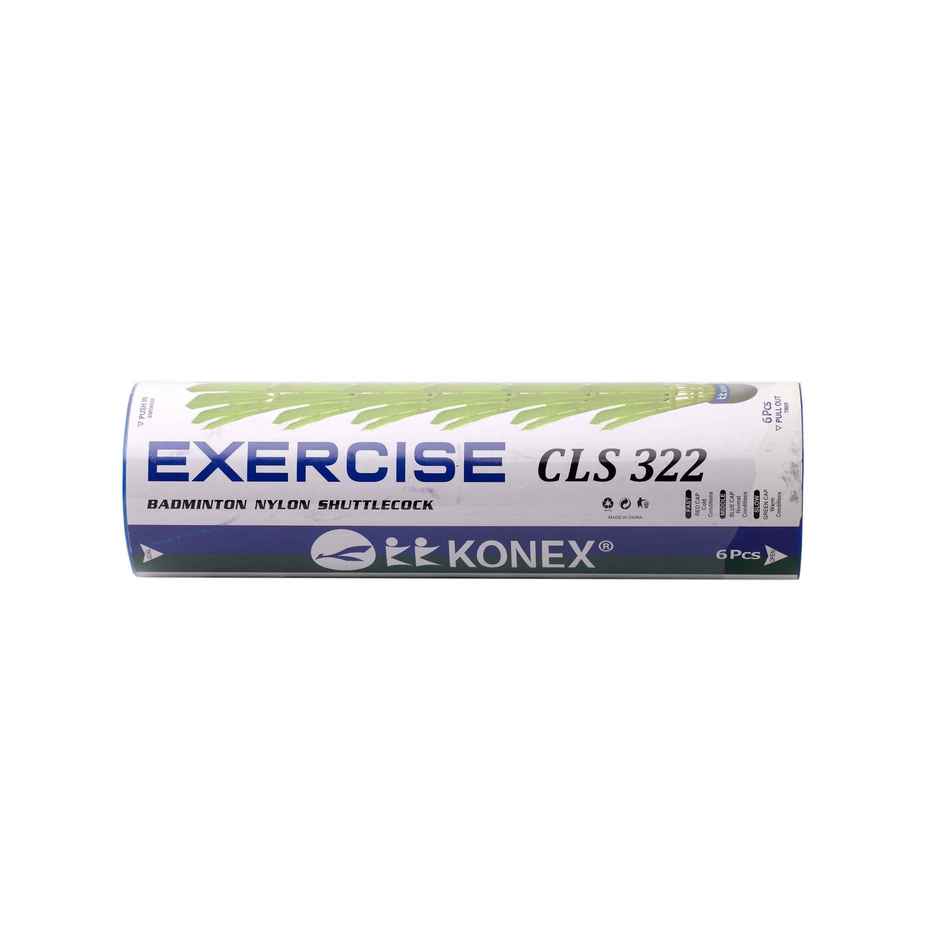 Konex 322 Nylon Shuttle Cock (Pack of 6) | Yellow