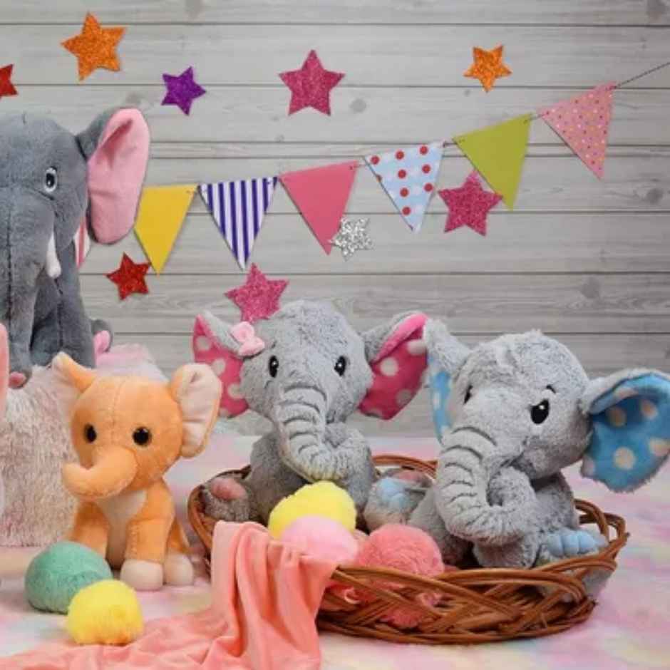 Mirada 25Cm Elephant Polka Dot- Blue