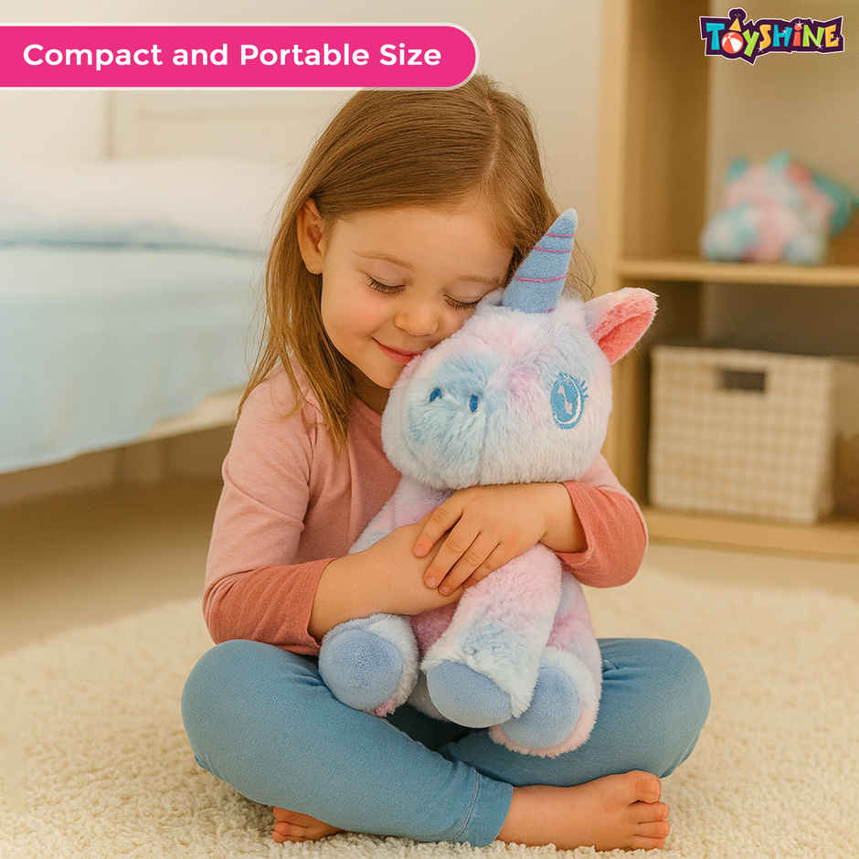 Spanker Cute Unicorn Soft Toy Pastel Plush Unicorn for Kids Multicolor | 25 cm