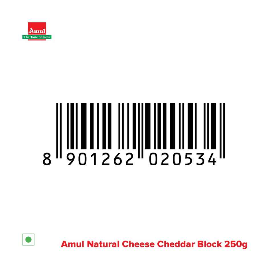 Amul Natural Cheese Cheddar Block