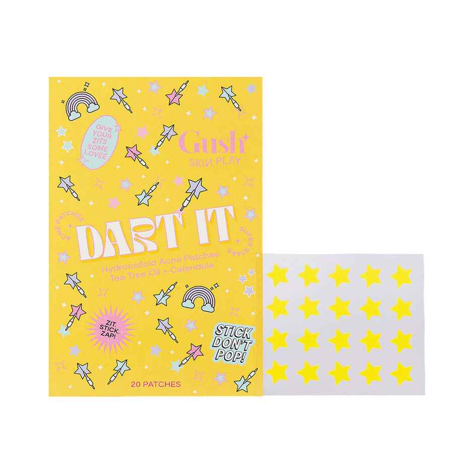 Gush Beauty Dart It Hydrocolloid Pimple Patches For Healing Acne Zits And Blemishes - Super Star