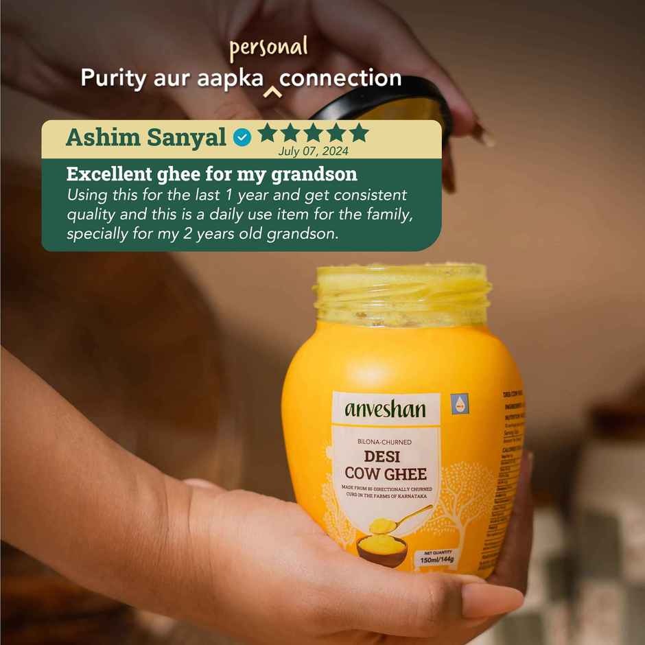Anveshan A2 Desi Cow Ghee | Pure & Traditional