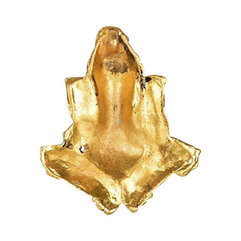 Ganesh Ji Ashirwad Mudra Wall Hanging in Gold Polish | Devnidhi