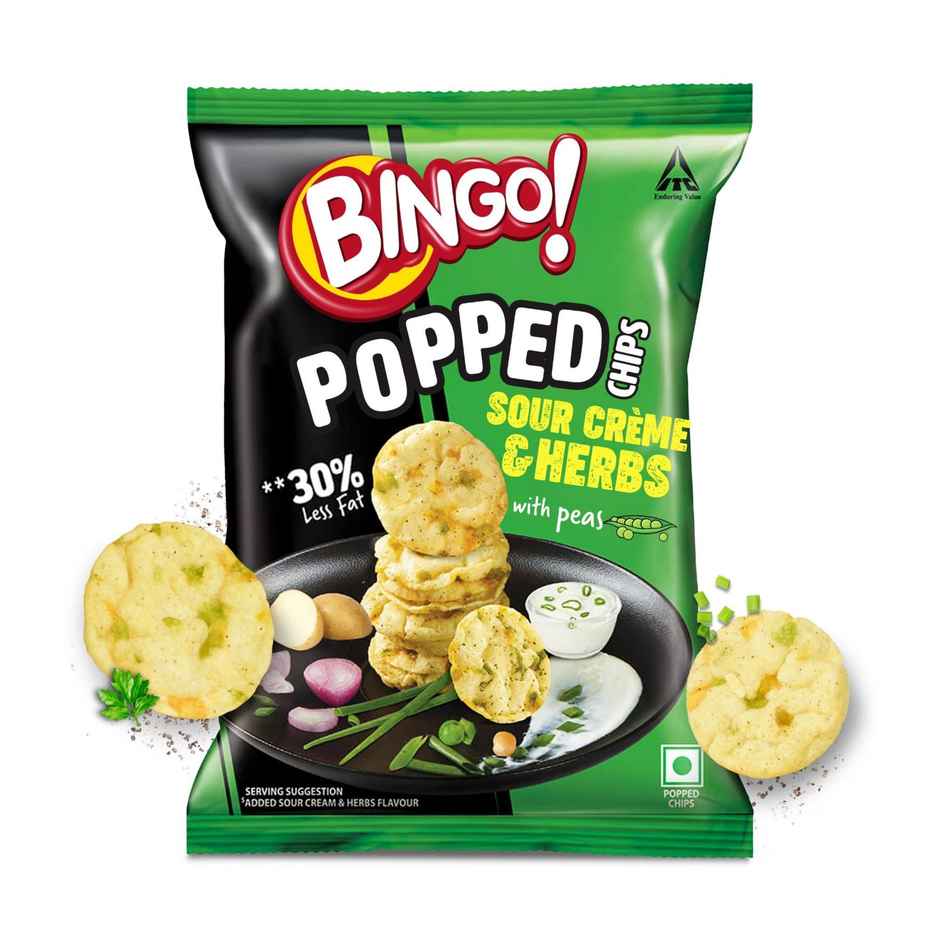Bingo! Popped Chips Sour Cream & Herbs