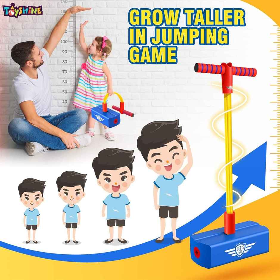 Toyshine Foam Pogo Stick Bungee Jumper for Kids 3+ | Assorted